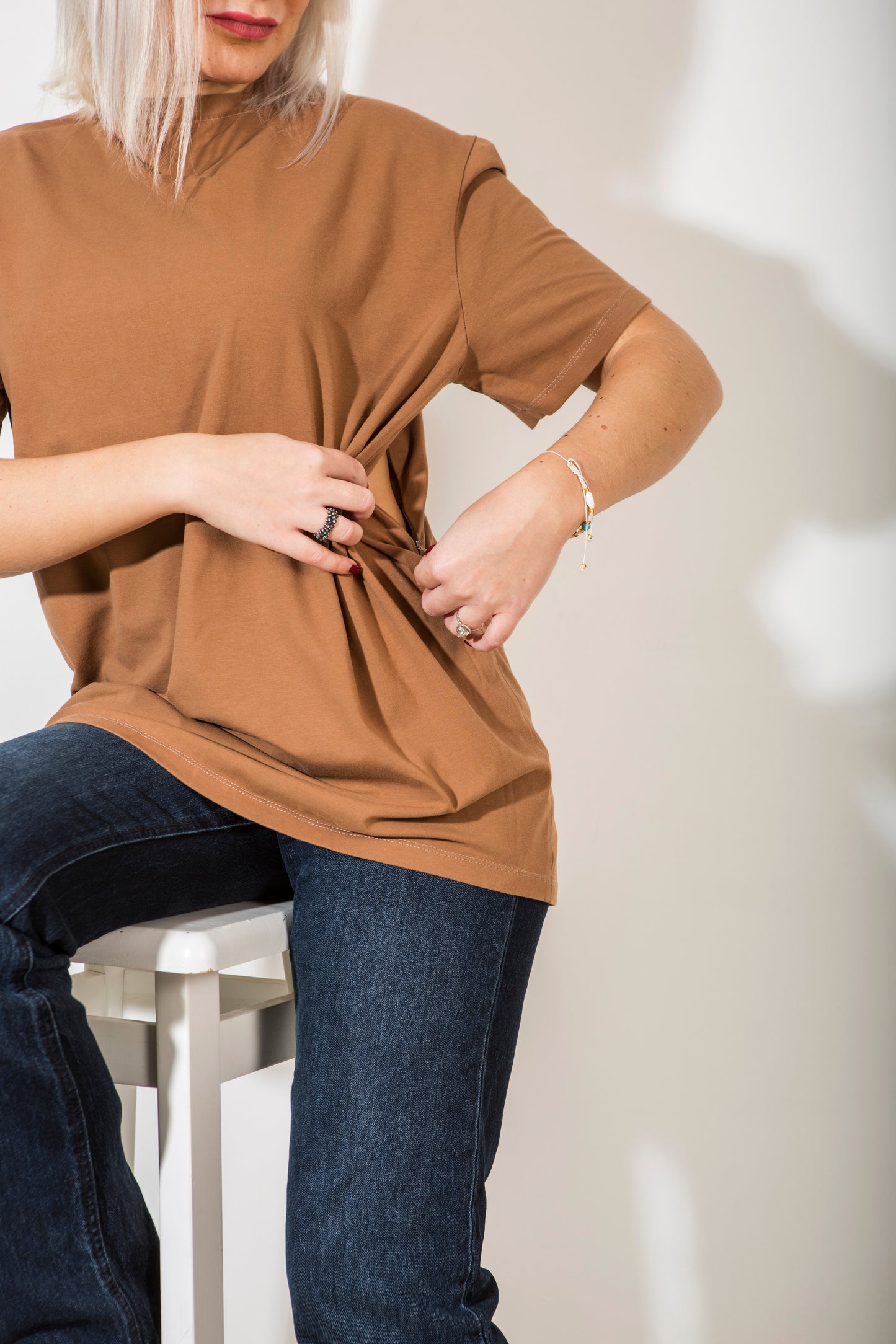 Oversize maikutė "wet sand"